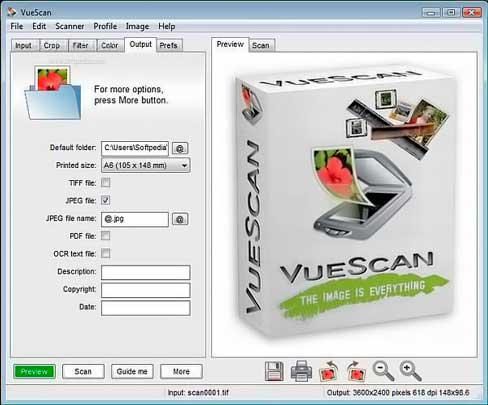 vuescan free scanning software