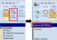 how to scan a document with paperport